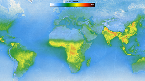 tropomi geoserver hcho map