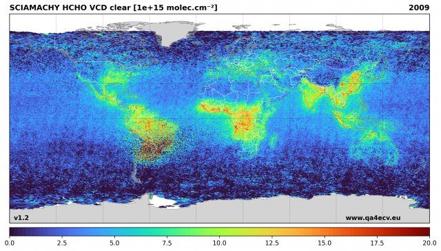 HCHO Maps SCIAMACHY v1